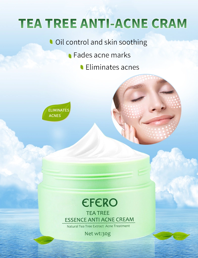 Tea Tree Acne Cream Moisturizer Scars Blackhead Removal Acne Treatment Cream Skin Whitening Cream Face Creams Skin Care