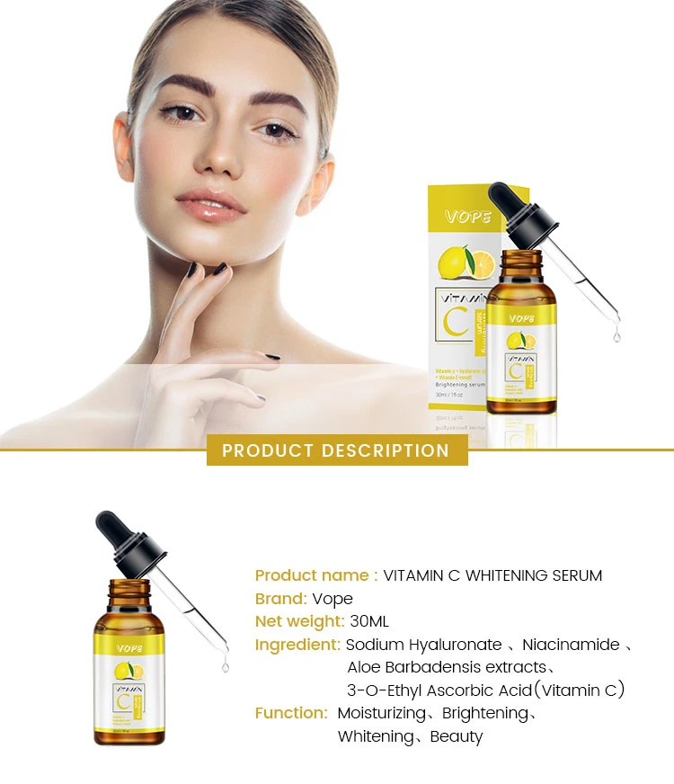 Private Label Cosmetics Niacinamide Moisturizing Whitening Vitamin C Serum