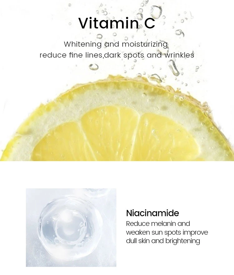 Private Label Cosmetics Niacinamide Moisturizing Whitening Vitamin C Serum