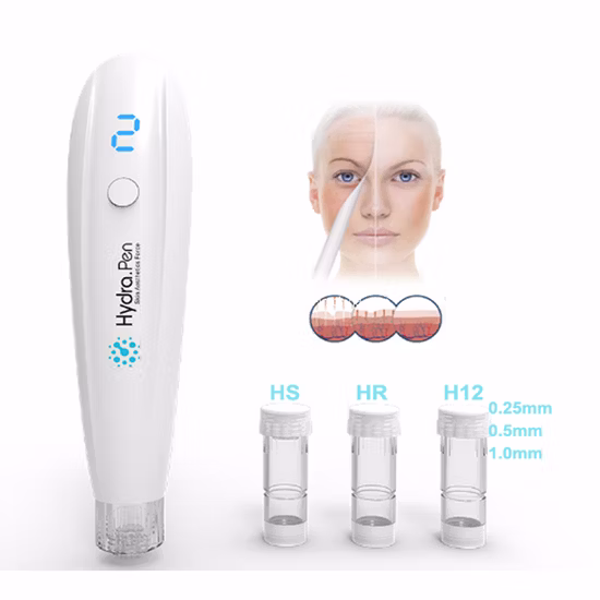 Новейший продукт 2 в 1 Ручка с микроиглами Автоматический аппликатор Derma Pen Hydra H2 Derma Roller